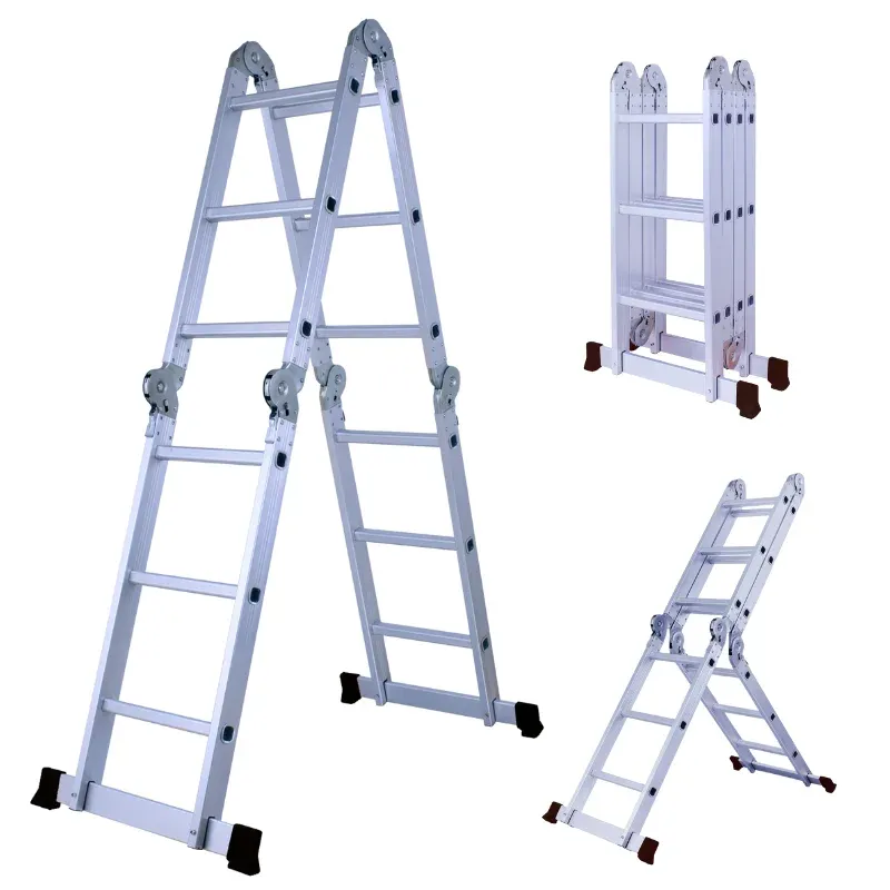 Herzberg HG-5002: Multi-OrientationAluminum Folding Ladder
