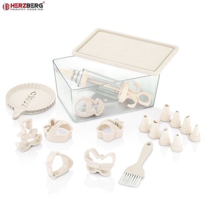 Herzberg Pastry Baking Set with Storage Box - 20 Piece Kit Malta