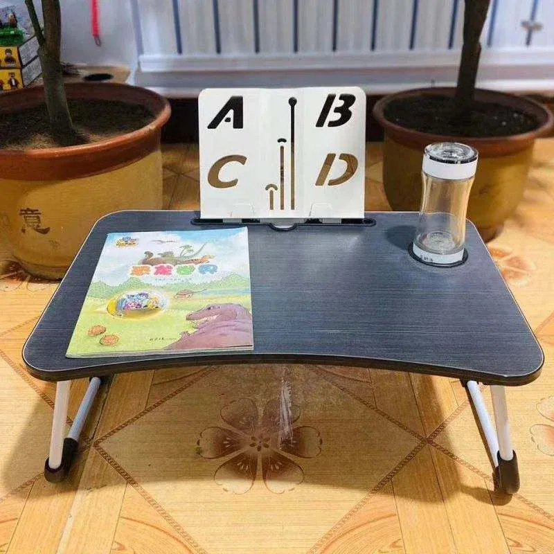 Herzberg HG-04173: Foldable Lap Desk with Cup and Tablet Holder