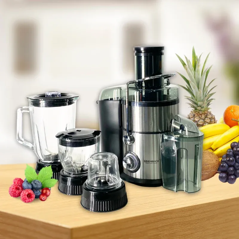 Eisenbach HW-1508: 4-in-1 Juicer, Food Processor, Blender, and Grinder -1000W