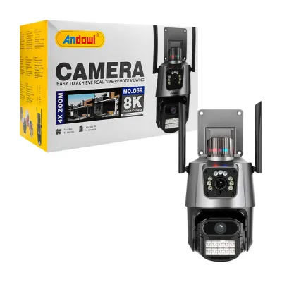 8K / 4× Zoom Smart Security Lamp Camera – Andowl G69