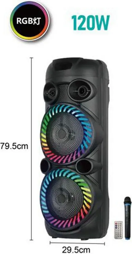 120W, Wireless Karaoke System, with Mic - Arrango AC49463