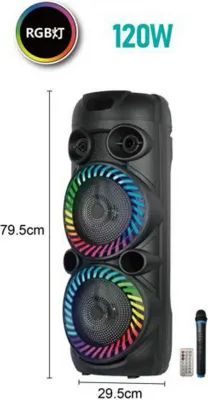 120W, Wireless Karaoke System, with Mic - Arrango AC49463