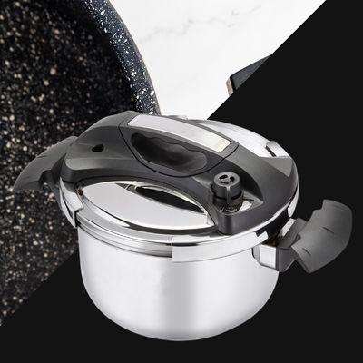 Royalty Line RL-26PS8LM: 26cm Marble Coated Pressure Cooker - 8L