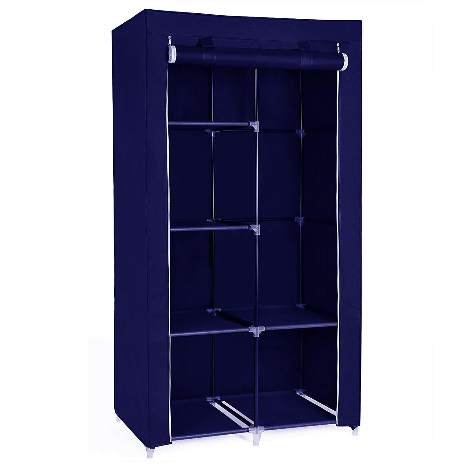 Herzberg HG-8010: Storage Wardrobe - Small Blue