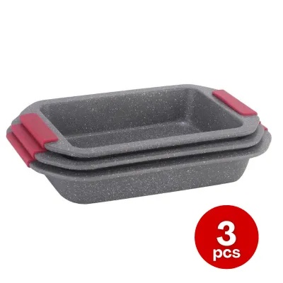 Platinum Cookware PL-CS1003S: 3-Piece Bake Pan Set
