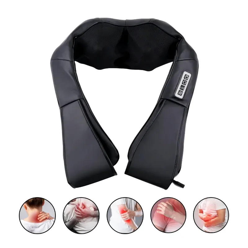 Herzberg HG-MSG20: Shiatsu Neck and Shoulder Massager Black