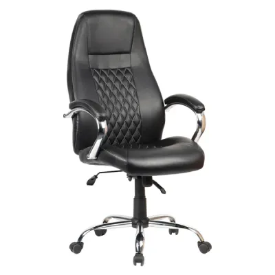 Office Chair, PU Leather, Black, BELEM SICILY