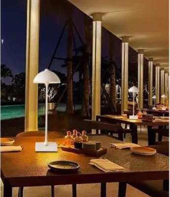 UNIVERSO 10W Rechargeable Table Lamp – USB Charging, 3 White Light Shades