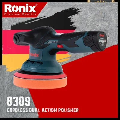 12V, cordless, dual action polisher, 150mm, RONIX 8309