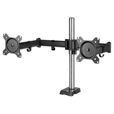 ARCTIC Z2 Gen3 Desk-Mount 34″ to 35″ Monitor Bracket, 2*Monitor, Max 15Kg, 2*Arms, 4-Port USB, Black