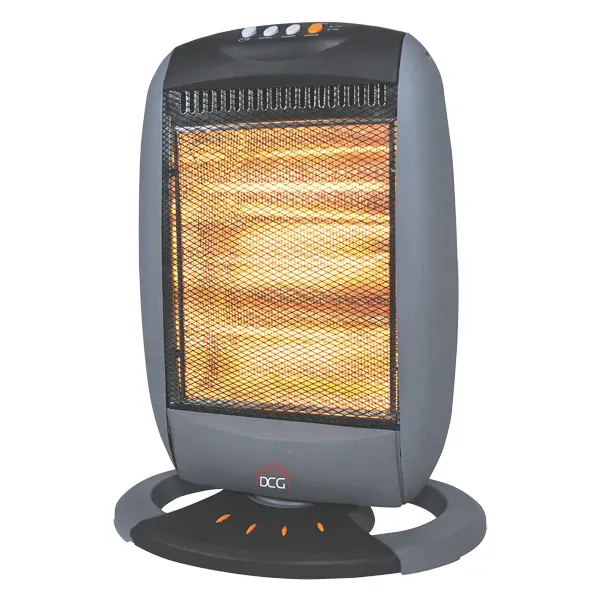 400/1200W, Halogen Heater, Free-Standing, Oscillating, Grey/Black, DCG SA9223