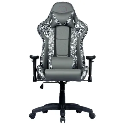 Gaming chair, pu leather, black-grey, Coolermaster Caliber R1S CAMO