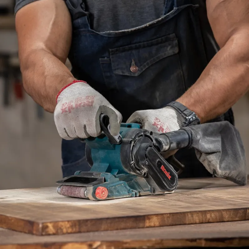 RONIX 9103 Belt Sander 1050W – 76x533mm, Variable Speed (150-380m/min), for Wood &amp; Metal