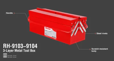 Metal Tool Box 17 inch