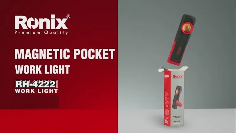500lm, magnetic pocket, work light, RONIX RH-4222