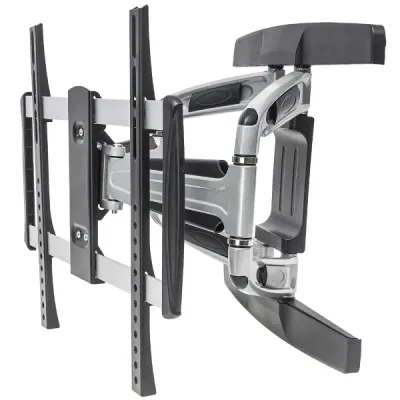 MANHATTAN 461306 Wall-Mount 32″ to 55″ TV Bracket, Tilting, Swiveling, Max 50Kg, 2*Arms, Extending, Max Ext 518mm, Black MANHATTAN 461306 Wall-Mount 32″ to 55″ TV Bracket, Tilting, Swiveling, Max 50Kg, 2*Arms, Extending, Max Ext 518mm, Black