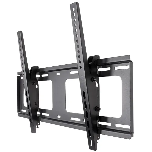 MANHATTAN 461481 Wall-Mount 37″ to 80″ TV Bracket, Tilting, Max 80Kg, Heavy-Duty, Dist. from wall 53mm, Black