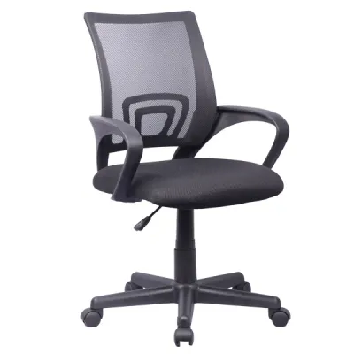 Office Chair, Fabric, Fixed Armrests, Black