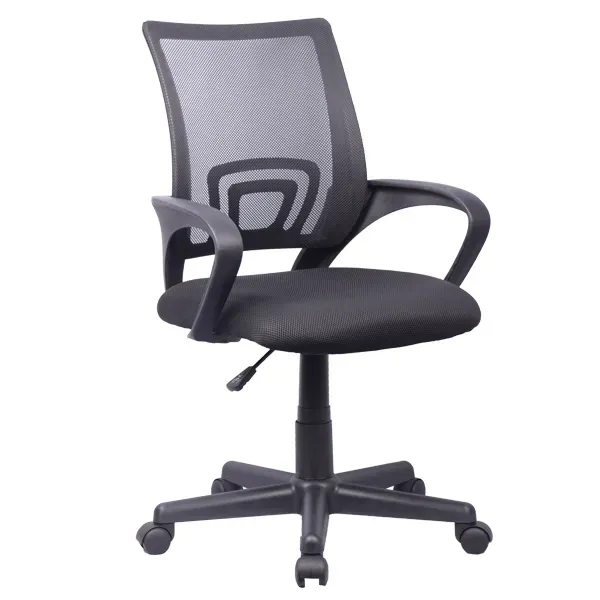 Office Chair, Fabric, Fixed Armrests, Black Office Chair, Fabric, Fixed Armrests, Black