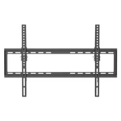 MANHATTAN 461979 Wall-Mount 37″ to 70″ TV Bracket, Tilting, Max 35Kg, Low-Profile , Heavy-Duty, Dist. from wall 21mm, Black