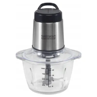 1.2Ltr, 300W, Chopper, Grinder, Shredder and Strainer, Silver, ROYALTYLINE