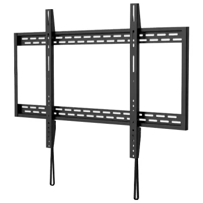 MANHATTAN 461993 Wall-Mount 60″ to 100″ TV Bracket, Fixed, Max 100Kg, Heavy-Duty, Dist. from wall 32mm, Black