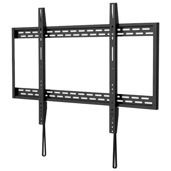MANHATTAN 461993 Wall-Mount 60″ to 100″ TV Bracket, Fixed, Max 100Kg, Heavy-Duty, Dist. from wall 32mm, Black