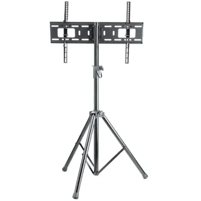 MANHATTAN 461412 Tripod-Mount 37” to 70” TV Bracket, Tilting, Max 35Kg, Height Adjustable, Black, H188.0xW62.0xD103.0 cm