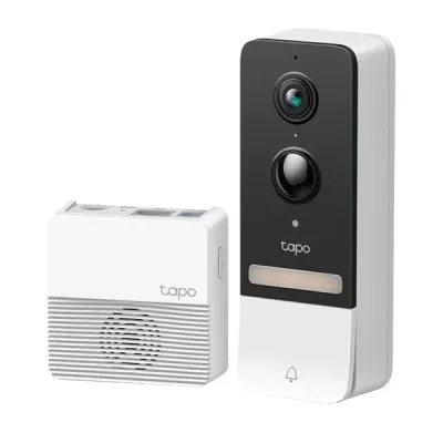 Tapo D230S1 Smart Wireless 2K Video Doorbell Kit – Wi-Fi, Chime, AI, Battery, Night Vision