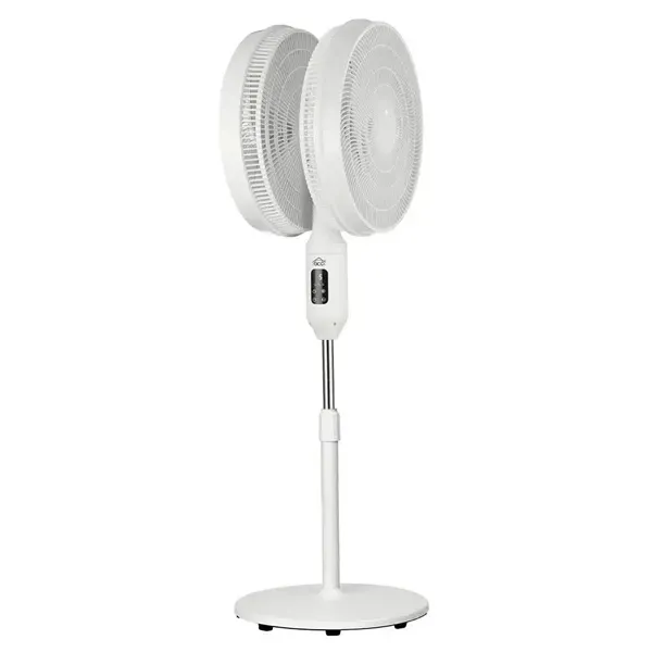 50W, 40cm - Dual-Head, Round-base, White