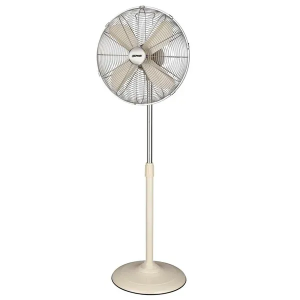 45W, 40cm Stand Fan, Adjustable height, Vintage Design, Cream, Beige