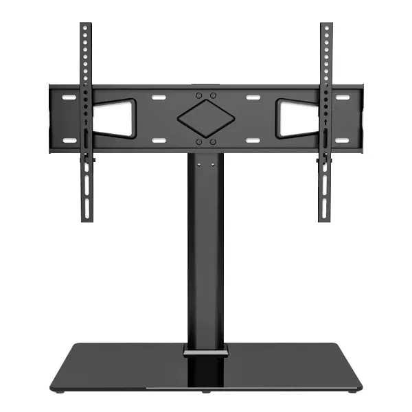 MANHATTAN 462297 Table-top 32″ to 65″ TV Bracket, Fixed, Max 45Kg, Height Adjustable, 2 Height-Positions, Black