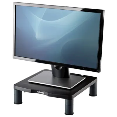 FELLOWES 9169301 Table-top Monitor Stand, Max 27Kg, Height Adjustable , Black