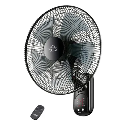 40cm Wall Fan, 60W, Plastic Blades, Black
