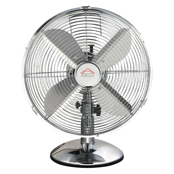 35W, 30cm Desk Fan, Metal Blades, Silver