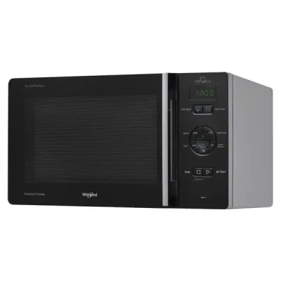 25Ltr 800W Microwave Oven with 800W Grill, WHIRLPOOL Chef Plus (Black)