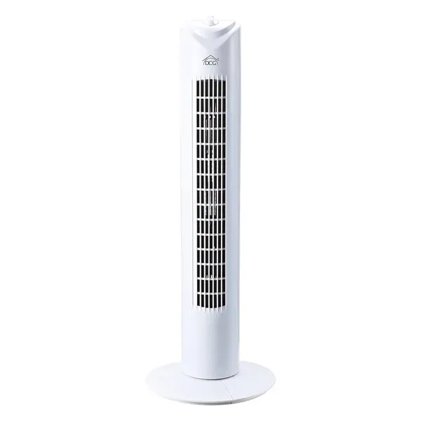 74cm Tower Fan, 45W, Oscillating, White