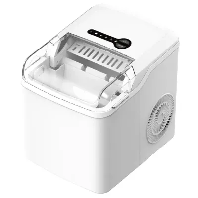 Ice-Cube Maker, 12 kg/24hr, 1.2 L Tank, LCD, 150 W, White – Ayco AIM‑1001