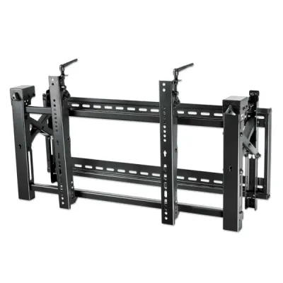 MANHATTAN 461719 Wall-Mount 45″ to 70″ TV Bracket, Tilting, Max 70Kg, Pop-Out-Extension, Max Ext 306mm, Black