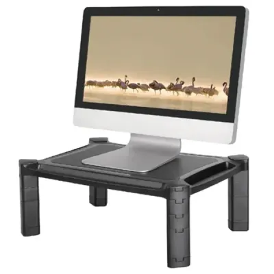 NEOMOUNTS NSMONITOR20 Table-top Monitor Stand, Max 10Kg, Height Adjustable, Black