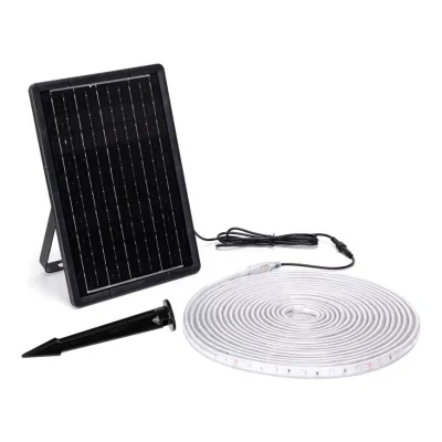 LED RGB Dimmable Solar Strip 10W 10m, AIGOSTAR with Remote Control
