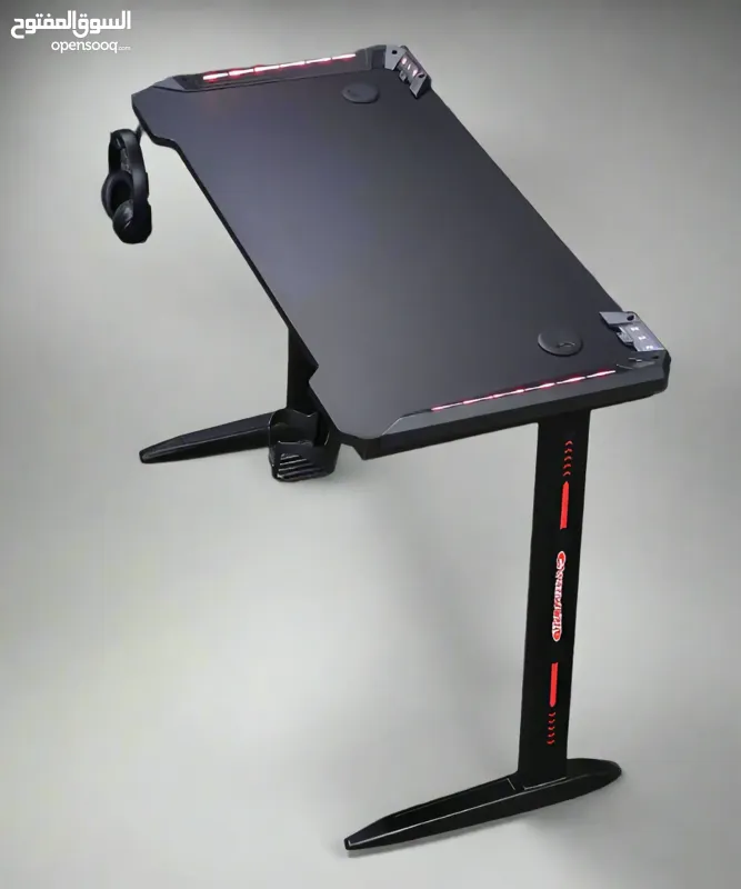 Gaming desk, rgb led light, carbon fiber, CIS D2111-140