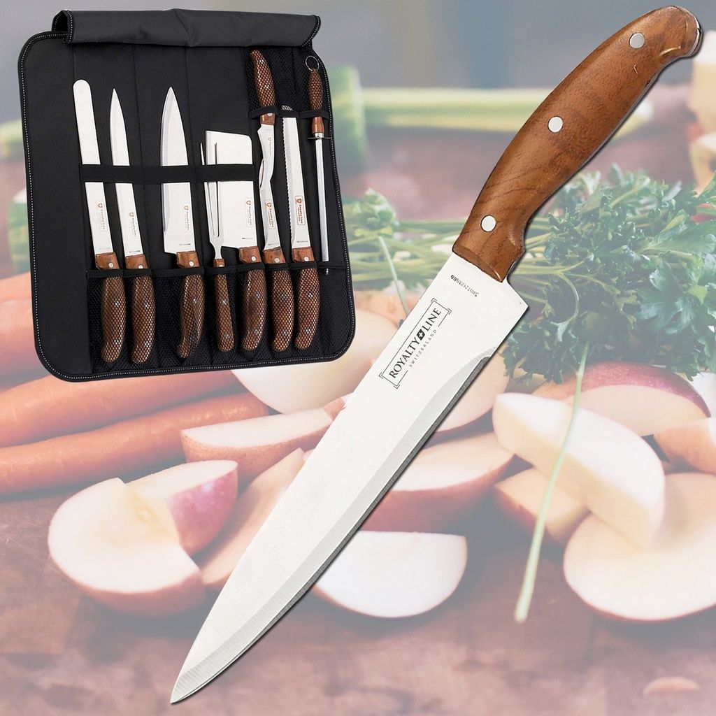 9pcs, knives set, handle bag, Royalty Line