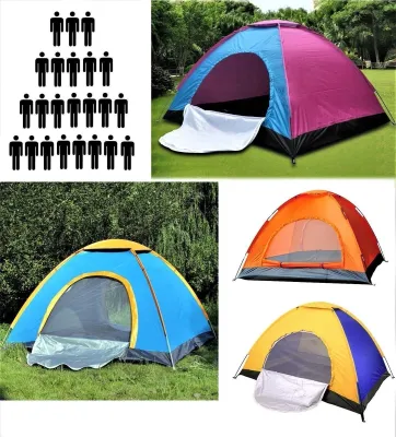 Waterproof Camping Tent 3 / 4 / 6 / 8 Person – Various Sizes &amp; Colours