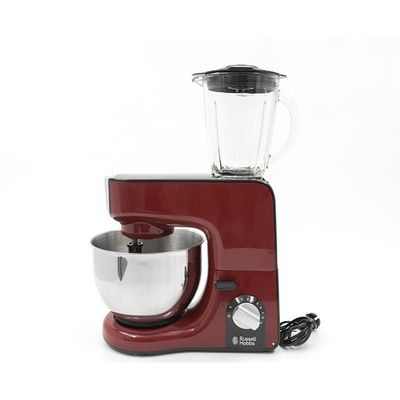 Russell Hobbs Desire 1000W Kitchen Machine 5L with Glass Blender – Red