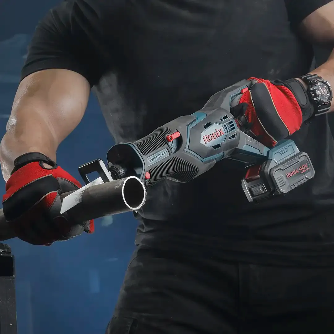 Ronix 8904-40V Brushless Cordless Reciprocating Saw Kit 40V 3000SPM – 2 Batteries Included