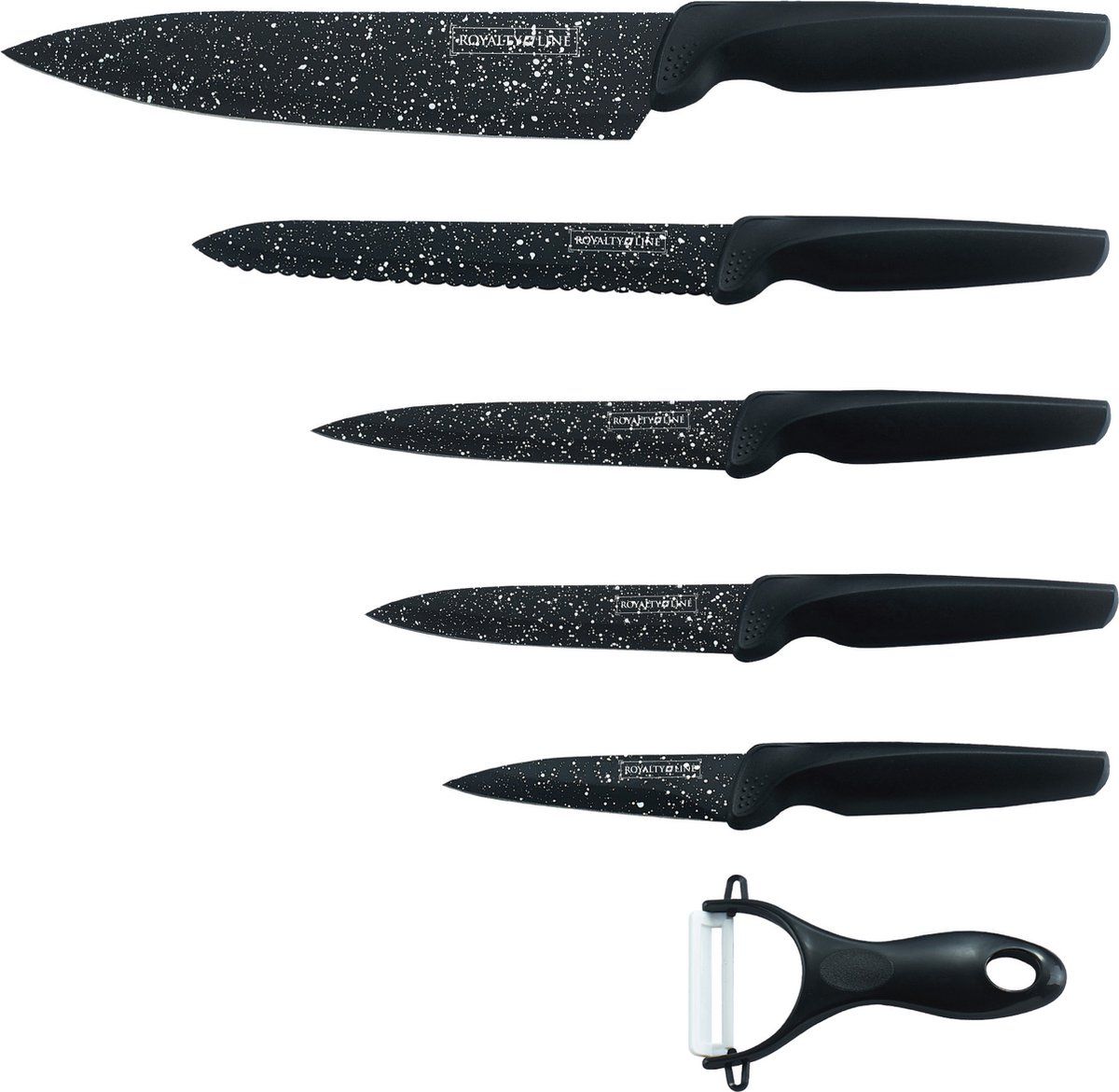 Knife Set 5-Piece Durable Stainless Steel Royalty Line MB5S