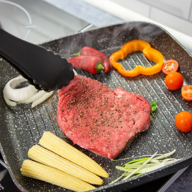 Royalty Line RL-FGN24: Marble Coated Grill Pan - 24cm