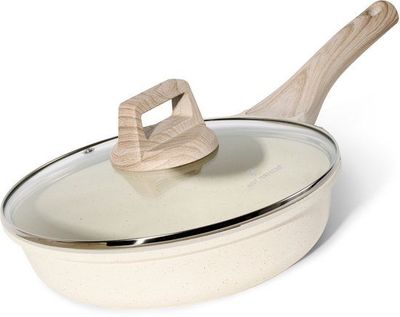 Just Perfecto JL-41: 2 Pieces Granite Frying Pan (24cm) - Biege
